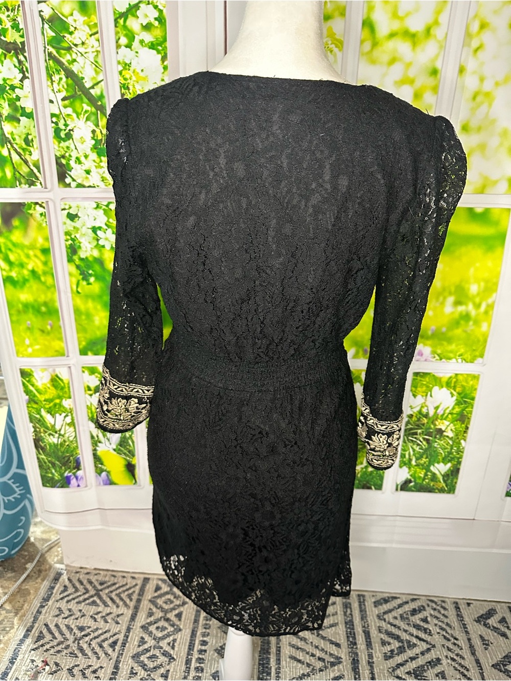 Flying Tomato Black Dress with Cream Embroidery - Picture 5 of 7